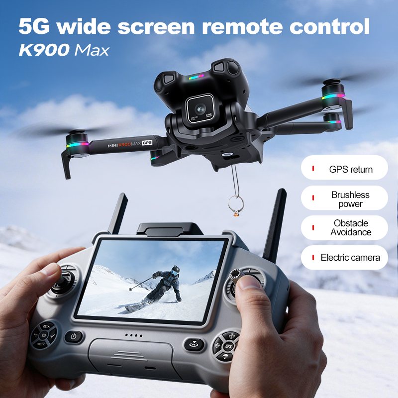 طائرة بدون طيار K900 MAX الجدي - مراجعة Drone Kit With Camera وسعره